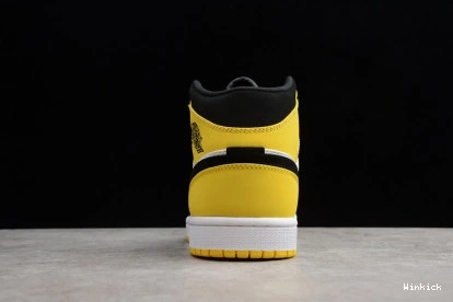WHITE YELLOW 071 BLACK 1 JORDAN 852542 AIR TOE 0825
